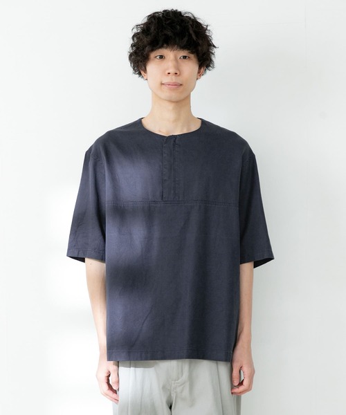 FORK&SPOON(フォークアンドスプーン)の「FORK&SPOON ハーフジッププルオーバーシャツ(シャツ/ブラウス・メンズ・ネイビー/アイボリー・5/4)」の16枚目の写真