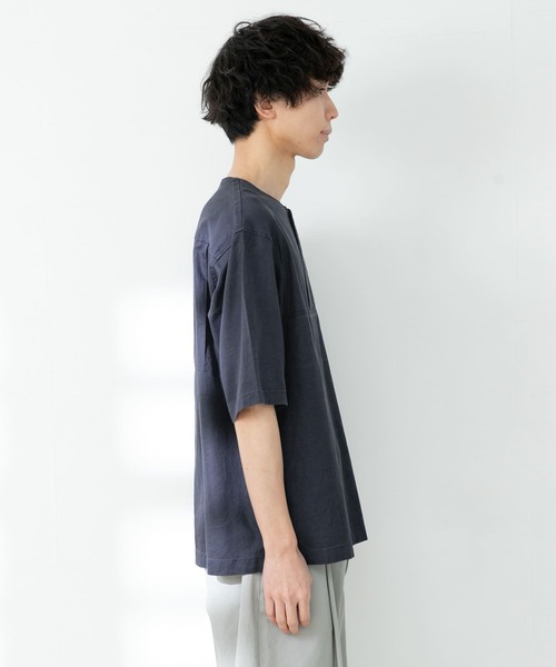 FORK&SPOON(フォークアンドスプーン)の「FORK&SPOON ハーフジッププルオーバーシャツ(シャツ/ブラウス・メンズ・ネイビー/アイボリー・5/4)」の10枚目の写真