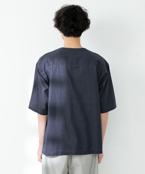 FORK&SPOON(フォークアンドスプーン)の「FORK&SPOON ハーフジッププルオーバーシャツ(シャツ/ブラウス・メンズ・ネイビー/アイボリー・5/4)」の22枚目の写真