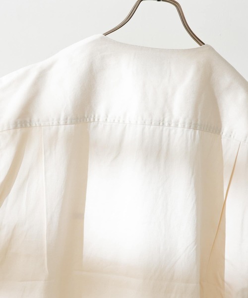 FORK&SPOON(フォークアンドスプーン)の「FORK&SPOON ハーフジッププルオーバーシャツ(シャツ/ブラウス・メンズ・ネイビー/アイボリー・5/4)」の8枚目の写真