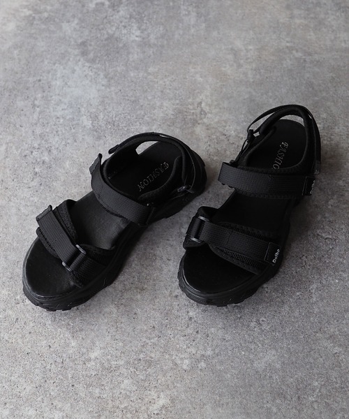 Riberry（リベリー）の「スポーツサンダル（サンダル・レディース・ブラック/アイボリー・MEDIUM/LARGE）」の6枚目の写真