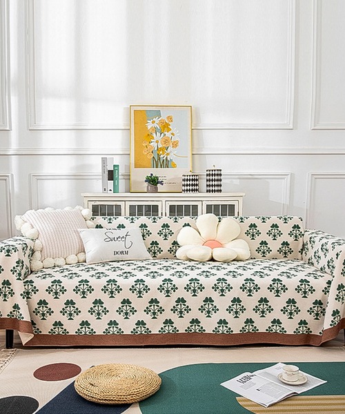 セール】総柄ソファーカバー マルチカバー 【180*220】（ブランケット