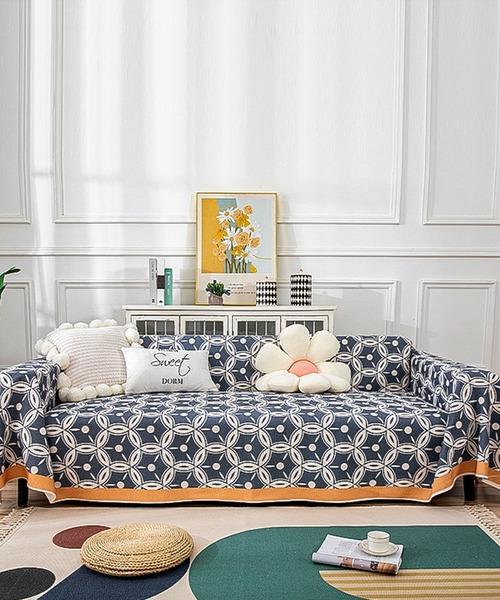 セール】総柄ソファーカバー マルチカバー 【180*220】（ブランケット