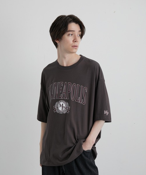 JUNRED（ジュンレッド）の「MINNEA POLIS BIGTシャツ（Tシャツ/カットソー・メンズ・ホワイト/チャコールグレー/グリーン/ブルー系その他4・S/M/L）」の2枚目の写真