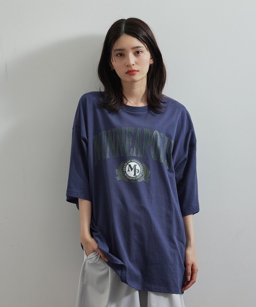 JUNRED（ジュンレッド）の「MINNEA POLIS BIGTシャツ（Tシャツ/カットソー・メンズ・ホワイト/チャコールグレー/グリーン/ブルー系その他4・S/M/L）」の12枚目の写真