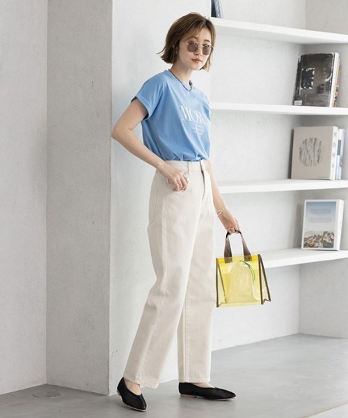 GeeRA(ジーラ)の「フレンチスリーブプリントTシャツ(Tシャツ/カットソー・レディース・ブラック/オフホワイト/ブルー・MEDIUM/LARGE/X-LARGE/XX-LARGE)」の11枚目の写真