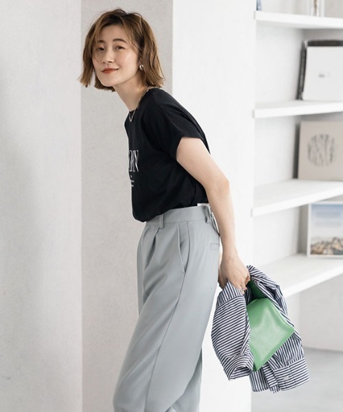 GeeRA(ジーラ)の「フレンチスリーブプリントTシャツ(Tシャツ/カットソー・レディース・ブラック/オフホワイト/ブルー・MEDIUM/LARGE/X-LARGE/XX-LARGE)」の20枚目の写真