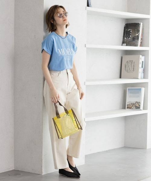 GeeRA(ジーラ)の「フレンチスリーブプリントTシャツ(Tシャツ/カットソー・レディース・ブラック/オフホワイト/ブルー・MEDIUM/LARGE/X-LARGE/XX-LARGE)」の21枚目の写真