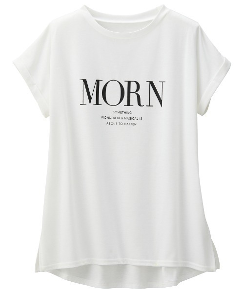 GeeRA(ジーラ)の「フレンチスリーブプリントTシャツ(Tシャツ/カットソー・レディース・ブラック/オフホワイト/ブルー・MEDIUM/LARGE/X-LARGE/XX-LARGE)」の13枚目の写真