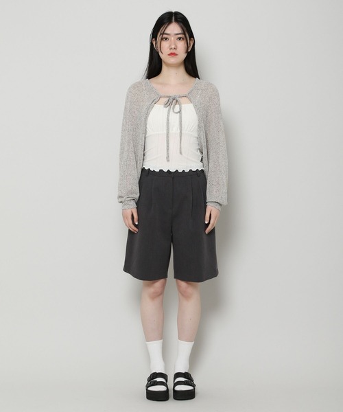 ALAND（エーランド）の「3.3Field Trip／LOOSE FIT BOLERO 2297726（カーディガン/ボレロ・レディース・ブラック/グレー/アイボリー・FREE）」の15枚目の写真