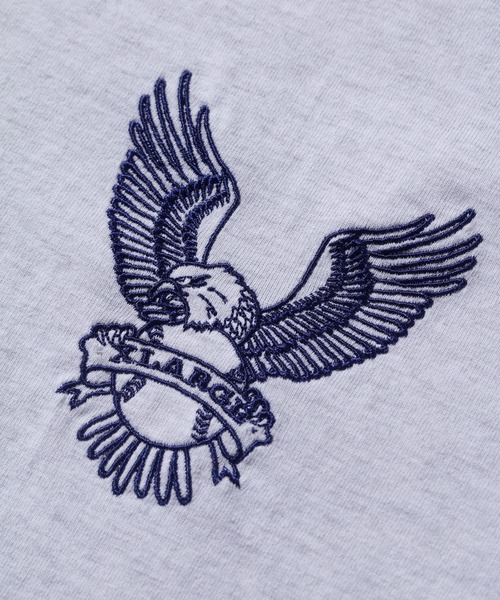 XLARGE（エクストララージ）の「HENLEY NECK EAGLE L/S TEE（Tシャツ/カットソー・メンズ・ブラック/アッシュ/ブラウン・L/XL/S/M）」の5枚目の写真