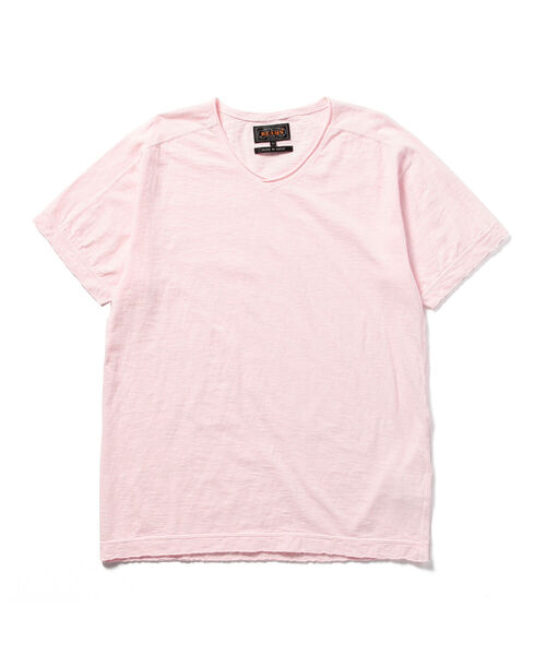 BEAMS PLUS(ビームスプラス)の「BEAMS PLUS / V ネック Tシャツ(Tシャツ/カットソー・メンズ・オフホワイト/ネイビー/ピンク/ブラック・X-LARGE/LARGE/MEDIUM/SMALL)」の4枚目の写真