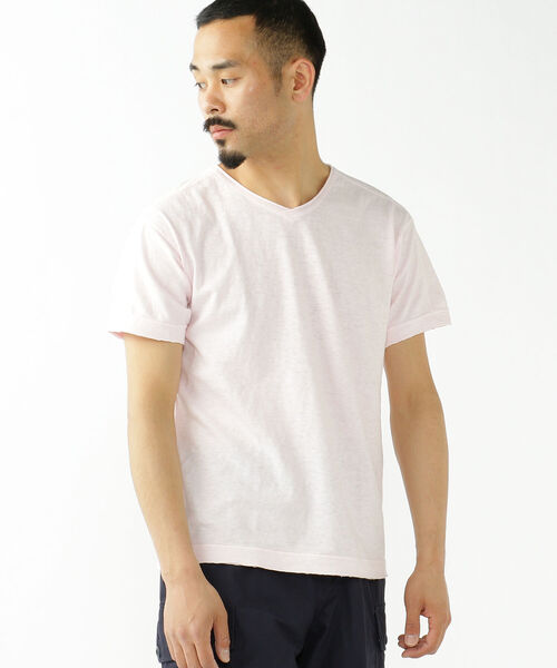 BEAMS PLUS(ビームスプラス)の「BEAMS PLUS / V ネック Tシャツ(Tシャツ/カットソー・メンズ・オフホワイト/ネイビー/ピンク/ブラック・X-LARGE/LARGE/MEDIUM/SMALL)」の15枚目の写真