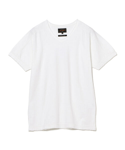 BEAMS PLUS(ビームスプラス)の「BEAMS PLUS / V ネック Tシャツ(Tシャツ/カットソー・メンズ・オフホワイト/ネイビー/ピンク/ブラック・X-LARGE/LARGE/MEDIUM/SMALL)」の18枚目の写真