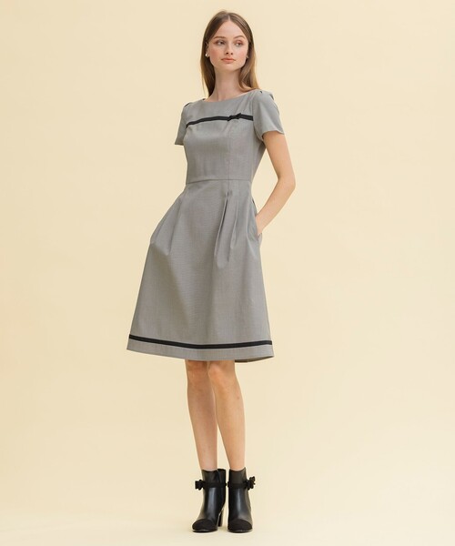 TOCCA 【洗える！】NUMBER ドレス　グレー　6 TOCCA（トッカ）の「【洗える！】AVENUE ドレス（ワンピース