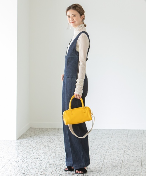 U by SPICK&SPAN（ユーバイスピックアンドスパン）の「【AULENTTI/オウレンティ】 ボストンショルダーBAG（ボストンバッグ・レディース・ブラウン/イエロー・FREE）」の15枚目の写真
