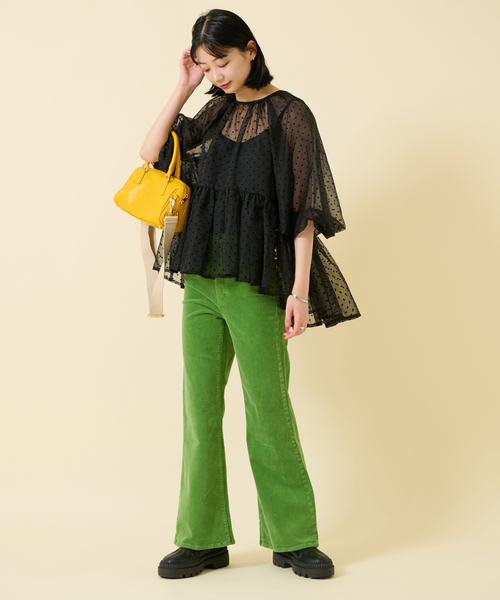 U by SPICK&SPAN（ユーバイスピックアンドスパン）の「【AULENTTI/オウレンティ】 ボストンショルダーBAG（ボストンバッグ・レディース・ブラウン/イエロー・FREE）」の18枚目の写真