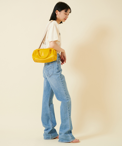 U by SPICK&SPAN（ユーバイスピックアンドスパン）の「【AULENTTI/オウレンティ】 ボストンショルダーBAG（ボストンバッグ・レディース・ブラウン/イエロー・FREE）」の19枚目の写真