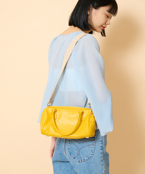 U by SPICK&SPAN（ユーバイスピックアンドスパン）の「【AULENTTI/オウレンティ】 ボストンショルダーBAG（ボストンバッグ・レディース・ブラウン/イエロー・FREE）」の21枚目の写真