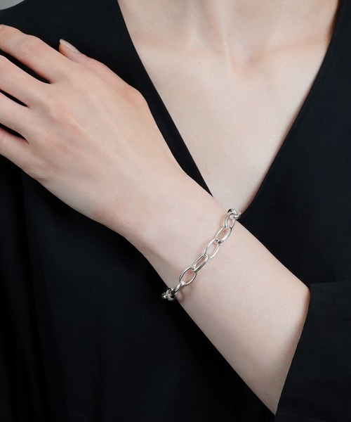 ISOLATION(アイソレーション)の「【ISOLATION / アイソレーション】Silver925 Oval Chain Bracelet / オーバルチェーンブレスレット(ブレスレット・レディース・シルバー・17.5cm/20cm/16cm)」の8枚目の写真