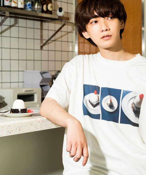 PBLIM(ページボーイリム)の「PAGEBOYLIM/BBアイスクリームショコラT(Tシャツ/カットソー・レディース・ネイビー/オフホワイト・MEDIUM/LARGE)」の13枚目の写真