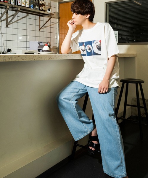 PBLIM(ページボーイリム)の「PAGEBOYLIM/BBアイスクリームショコラT(Tシャツ/カットソー・レディース・ネイビー/オフホワイト・MEDIUM/LARGE)」の11枚目の写真