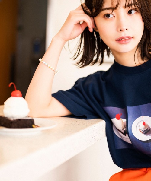 PBLIM(ページボーイリム)の「PAGEBOYLIM/BBアイスクリームショコラT(Tシャツ/カットソー・レディース・ネイビー/オフホワイト・MEDIUM/LARGE)」の10枚目の写真