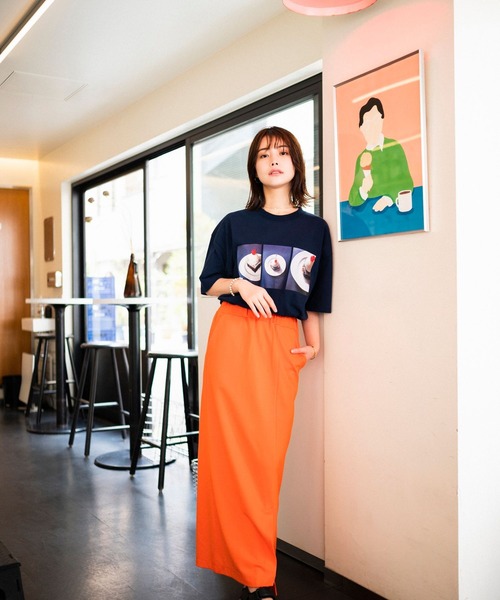 PBLIM(ページボーイリム)の「PAGEBOYLIM/BBアイスクリームショコラT(Tシャツ/カットソー・レディース・ネイビー/オフホワイト・MEDIUM/LARGE)」の14枚目の写真