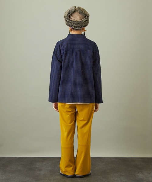 CUBE SUGAR（キューブシュガー）の「無地ポンチウエストゴムイージーカラーパンツ（その他パンツ・レディース・ブラック/ベージュ/グリーン/イエロー/レッド/パープル・M）」の13枚目の写真