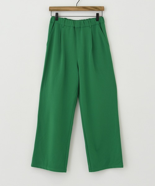 CUBE SUGAR（キューブシュガー）の「無地ポンチウエストゴムイージーカラーパンツ（その他パンツ・レディース・ブラック/ベージュ/グリーン/イエロー/レッド/パープル・M）」の17枚目の写真