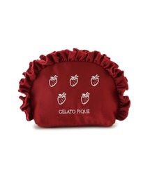 gelato pique（ジェラートピケ）の「ストロベリー刺繍ポーチ（ポーチ 