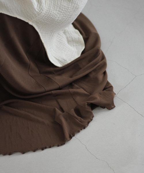 Crisp（クリスプ）の「ヘムフレアニットスカート（スカート・レディース・ブラウン/カーキ・FREE）」の14枚目の写真