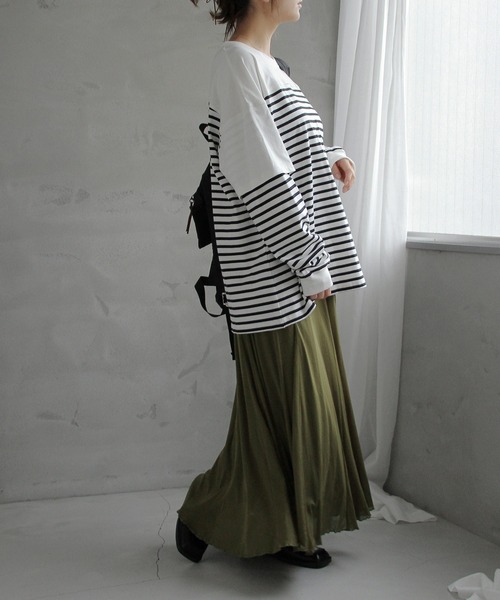 Crisp（クリスプ）の「ヘムフレアニットスカート（スカート・レディース・ブラウン/カーキ・FREE）」の18枚目の写真
