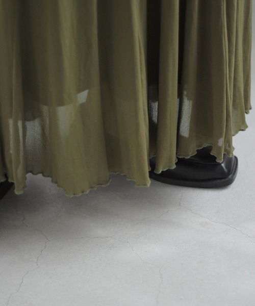 Crisp（クリスプ）の「ヘムフレアニットスカート（スカート・レディース・ブラウン/カーキ・FREE）」の20枚目の写真