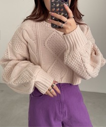 EPIMI E'PIMMY | ケーブルショートニット(ニット/セーター)