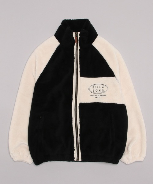 BILLABONG(ビラボン)の「BILLABONG/ビラボン ビッグシルエット/オーバーサイズ/2トーン切り替えボアフルジップジャケット BC014-759(ムートンコート・レディース・ブラウン/ブルー/ブラック・M/L)」の13枚目の写真