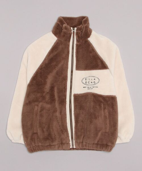 BILLABONG(ビラボン)の「BILLABONG/ビラボン ビッグシルエット/オーバーサイズ/2トーン切り替えボアフルジップジャケット BC014-759(ムートンコート・レディース・ブラウン/ブルー/ブラック・M/L)」の14枚目の写真