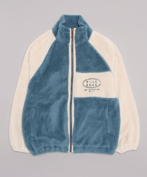 BILLABONG(ビラボン)の「BILLABONG/ビラボン ビッグシルエット/オーバーサイズ/2トーン切り替えボアフルジップジャケット BC014-759(ムートンコート・レディース・ブラウン/ブルー/ブラック・M/L)」の12枚目の写真