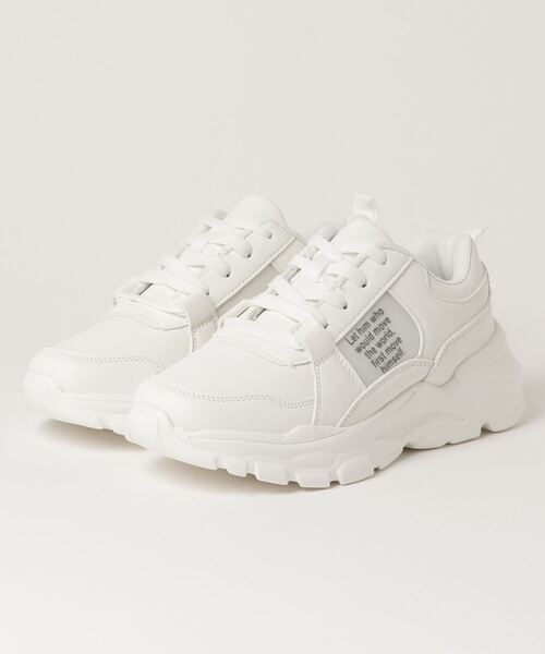 NEV(ネブ)の「nev617 軽量 ダッドスニーカー(スニーカー・レディース・ホワイト/ブラック・23.0cm/24.0cm/23.5cm/24.5cm)」の1枚目の写真