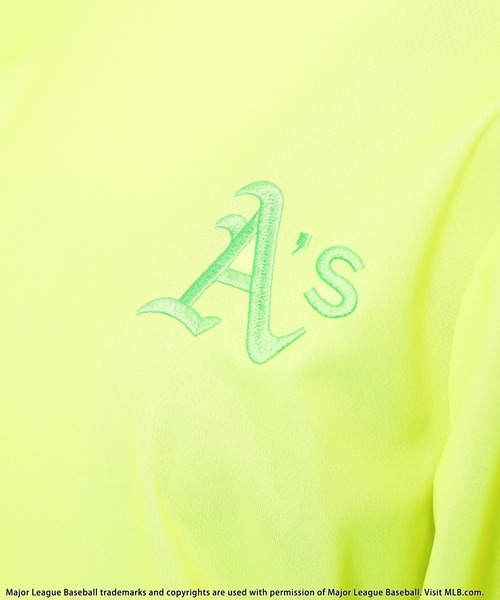 tシャツ 「MLB/Oakland Athletics」モックネック長袖Tシャツ レディース メンズ MLB/Oakland Athletics】モックネック長袖Tシャツ BACK TO THE