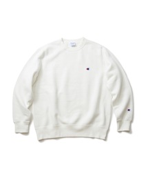 【CHAMPION/チャンピオン】裏起毛　ワンポイントブランドロゴ刺繍　クルーネックスウェット　トレーナー　サスティナブル素材
