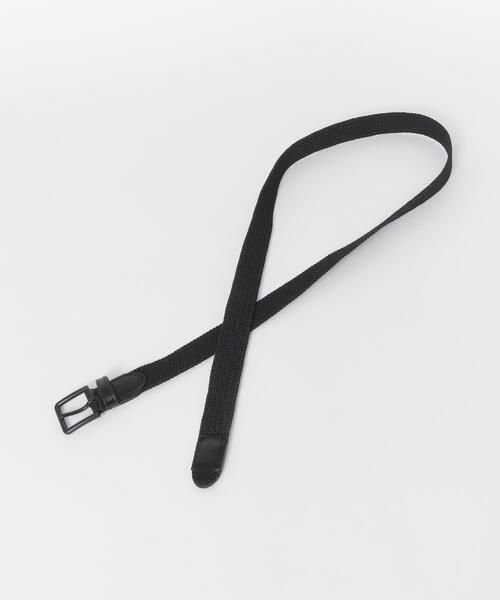 URBAN RESEARCH DOORS（アーバンリサーチドアーズ）の「ラバーメッシュベルト（ベルト・メンズ・ブラック/チャコールグレー・-）」の4枚目の写真