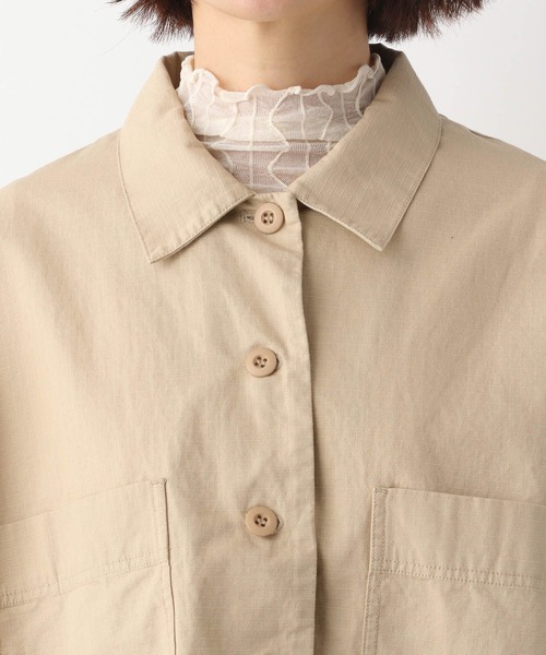 LEPSIM（レプシィム）の「リップストップショートジャケット　352805（ミリタリージャケット・レディース・ベージュ/カーキ・FREE）」の14枚目の写真