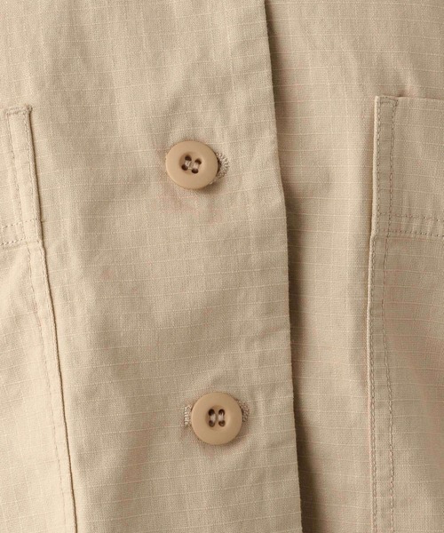 LEPSIM（レプシィム）の「リップストップショートジャケット　352805（ミリタリージャケット・レディース・ベージュ/カーキ・FREE）」の5枚目の写真