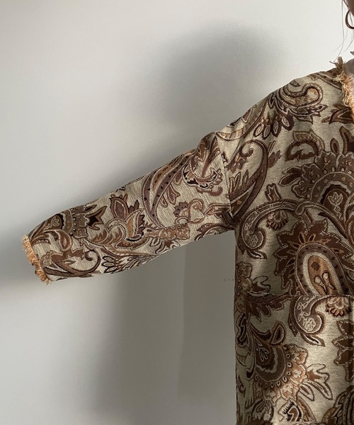 DouDou（ドゥドゥ）の「【WEB限定】ゴブランハーフコート（ノーカラーコート・レディース・アイボリー/ブルー・FREE）」の19枚目の写真