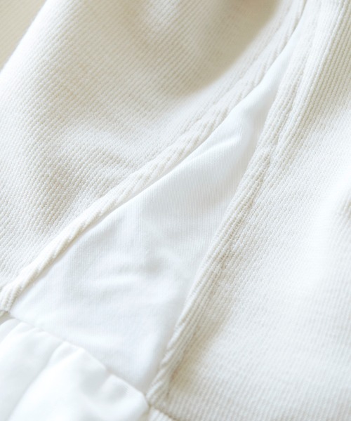 un dix cors（アンディコール）の「シャツドッキングドロップショルダープルオーバー（Tシャツ/カットソー・レディース・ブラック/ベージュ・FREE）」の15枚目の写真