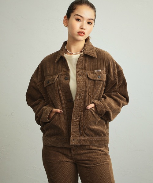 Wrangler（ラングラー）の「124MJ　ライトオンスジャケット（デニムジャケット・レディース・アイボリー/ブルー/ブラウン/グリーン/インディゴブルー・SMALL/MEDIUM）」の3枚目の写真