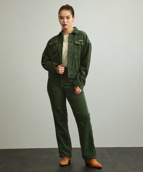 Wrangler（ラングラー）の「124MJ　ライトオンスジャケット（デニムジャケット・レディース・アイボリー/ブルー/ブラウン/グリーン/インディゴブルー・SMALL/MEDIUM）」の4枚目の写真