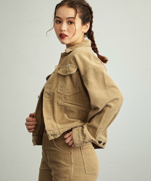 Wrangler（ラングラー）の「124MJ　ライトオンスジャケット（デニムジャケット・レディース・アイボリー/ブルー/ブラウン/グリーン/インディゴブルー・SMALL/MEDIUM）」の14枚目の写真