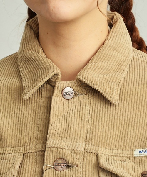 Wrangler（ラングラー）の「124MJ　ライトオンスジャケット（デニムジャケット・レディース・アイボリー/ブルー/ブラウン/グリーン/インディゴブルー・SMALL/MEDIUM）」の11枚目の写真